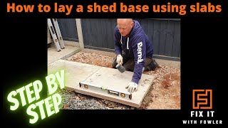 Laying a Shed Base  The Best DIY Method [upl. by Ugo5]