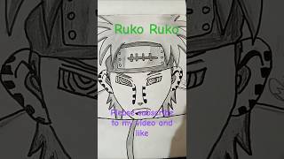 I drop nagato animeAnime Naruto drawing [upl. by Neelac]