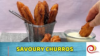 How to make SAVOURY CHURROS [upl. by Zipah]