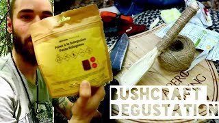 BUSHCRAFT  DEGUSTATION DE RATION DÉCATHLON [upl. by Teryn]