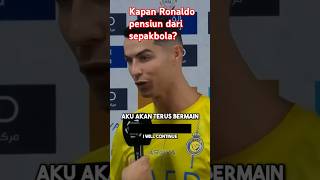 KAPAN CRISTIANO RONALDO PENSIUN DARI SEPAK BOLA ❓❓ [upl. by Ecyal]