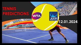 Tennis Predictions TodayATP AucklandATP AdelaideWTA AdelaideWTA HobartTennis Betting Tips [upl. by Arateehc397]