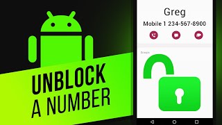 How to Unblock a Number on Android [upl. by Notniuqal]