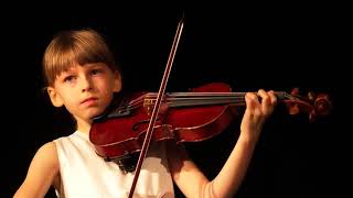 Marianna Pazhik  8  yo violin quotKujawiakquot by Henryk Wieniawski [upl. by Yednarb]