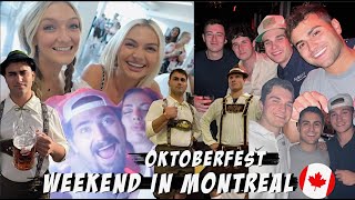 OKTOBERFEST IN MONTREAL 5000 COLLEGE KIDS 17 COLLEGES [upl. by Inalan686]