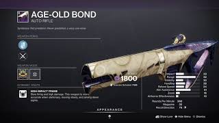 1 Minute God Rolls Age Old Bond [upl. by Sorenson686]