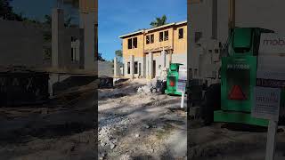 Así se construyen las casas en la Florida  Bloque y madera shorts [upl. by Asoj468]