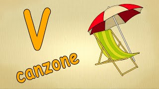 alfabeto italiano per bambini canzone  La lettera V canzone  Impara litaliano canzoni per bambini [upl. by Ednyl]