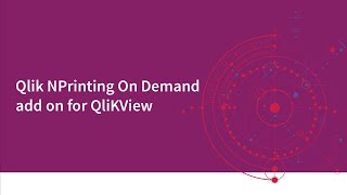 Qlik NPrinting On Demand add on for QlikView [upl. by Doe]