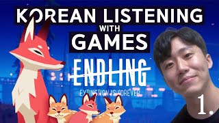 Korean Listening Practice with Games   Endling  ep1  For Beginners  A2 [upl. by Woodson]