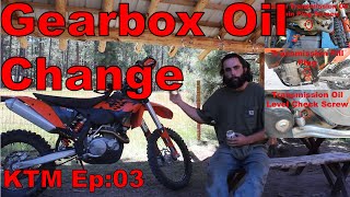 How To Change Transmission Fluid KTM 530 4Stroke Gear Oil Change [upl. by Christos683]