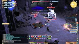 FFXIVARR  quotThe Sunken Temple of Qarnquot dungeon guide  Boss 1 quotTeratotaurquot [upl. by Elyc]