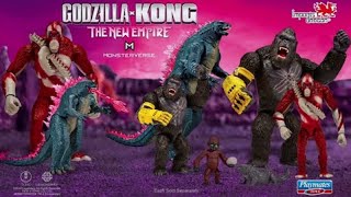 Playmates Godzilla x kong the new empire 6 inch ￼ figures ￼commercial [upl. by Yelsek559]