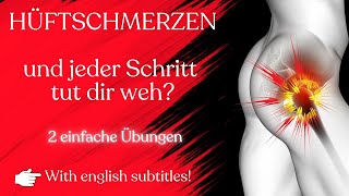 Übungen bei Hüftschmerzen  Hüftbeuger dehnen  hilft gerade auch bei Koxarthrose [upl. by Mashe]