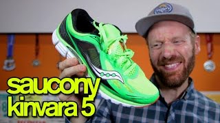 SAUCONY KINVARA 5 REVIEW  The Ginger Runner [upl. by Atterol405]