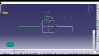 CATIA V5CADCATIA V5 TUTORIALS cadsoftwaretraining CATIA PART DESIGN 3D MODELING CATIA V5 [upl. by Nauqram]