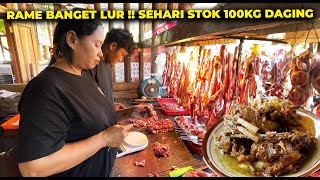 SEHARI STOK 100KG DAGING 4 JAM SUDAH HABIS HIDDEN GEM SATE KAMBING PAJANGAN BANTUL kulinerjogja [upl. by Elletse]