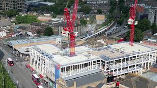 Woolwich Arsenal Construction Site 4K Drone Video [upl. by Publus615]