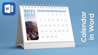 Calendar in Word in 5 minutes Learn how to create calendar in Microsoft Word simple tutorial [upl. by Dallon510]