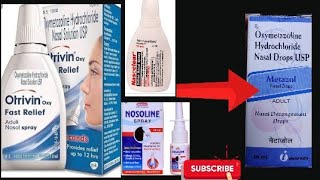 METAZOL nasal dripoxymetazoline hydrochloride nasal drops USP uses in hindi full details [upl. by Nnasus]