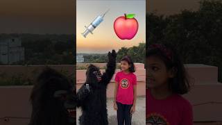 Injecao Do Gorila 🦍🦧🐵🐒💉🍎KritikachannelShortsinjectionfunnycomadydoctorfunnymomentsfunnyvideo [upl. by Drofxer85]