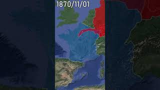 FrancoPrussian War shorts animation map [upl. by Savill]