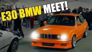 Underground Los Angeles Car Meet  E30 BMW Take Over [upl. by Nhguahs446]