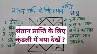 संतान प्राप्ति से पहले कुंडली में क्या देखें संतान प्राप्ति के लिए उचित समय right time to conceive [upl. by Fleeman]