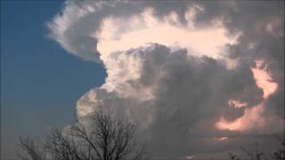 Dallas Thunderstorm March 27 2014 Time lapse [upl. by Deonne577]