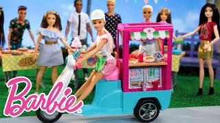 Barbie  Barbie® Enters Her Bistro Cart Into a Cooking Competition [upl. by Alake]