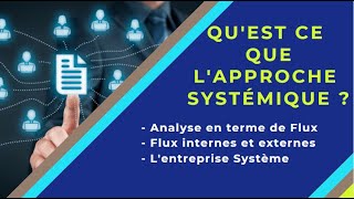 📌EOAE 1ère Bac Sc Eco  Lentreprise et son Environnement 7 👉 Introduction à lapproche Systémique [upl. by Eoz]