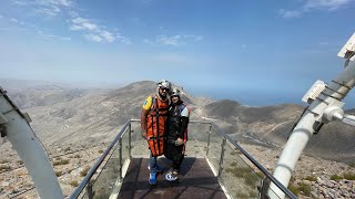 Worlds Largest Zipline 3Minute Thrill Ride on Jebel Jais zipline uae adrenaline [upl. by Caras]