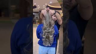 Light ash brown hair color by sahilalihairartist haircare haircut hairdye haircolorist [upl. by Rudelson]