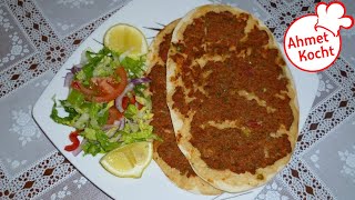 Rezept Lahmacun  Ahmet Kocht  türkisch kochen  Folge 29 [upl. by Nirrek491]