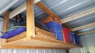 Storage Shed Overhead Shelf [upl. by Beora]