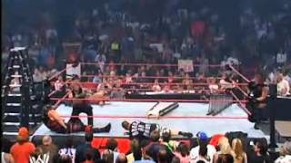 Rob Van Dam hits Kane with VanTerminator Jeff hardy Holds Chair [upl. by Maiocco127]