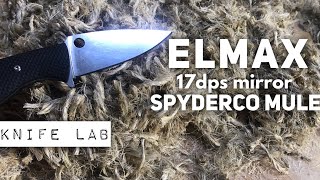 Elmax edge retention  Spyderco Mule [upl. by Gladis]