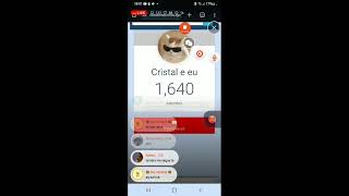 LIVE DE CRISTAL SUPER META 1500 INSCRITOS [upl. by Nilam979]