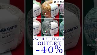 wwwfilatiitalianiit Outlet 40 filati crochet [upl. by Gnilyarg696]