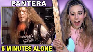 Pantera  5 Minutes Alone  Singer Bassist Musician Reacts [upl. by Aidnama]