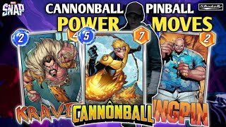 Cannonball Pinball Power Moves Control Deck is Confusing Opponent  Marvel SNAP [upl. by Himelman]