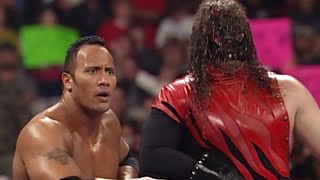 The Rock Cactus Jack amp Kane Vs Triple H XPac amp The Big Show Part 2  RAW IS WAR [upl. by Nrehtak]