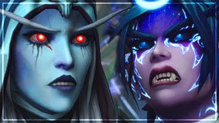 Sylvanas VS Tyrande Whisperwind Cinematic│Patch 91 Chains of Domination [upl. by Merle464]