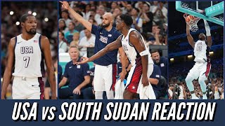 USA vs South Sudan Reaction  Benjamin Buckets [upl. by Keslie102]