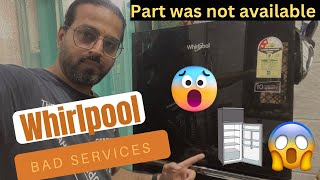 Bad service by whirlpool India  Part of the fridge was not available ​⁠whirlpoolindia [upl. by Denise]