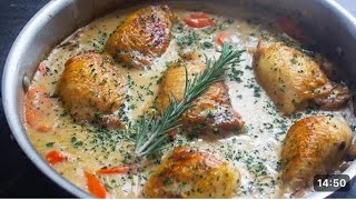 Chicken Fricassee Chicken Dish Recipe 🔥🔥 [upl. by Elazaro]