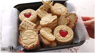 3 Ingredient SHORTBREAD Cookies  Easiest NoSpread Christmas Cookies [upl. by Idalina609]