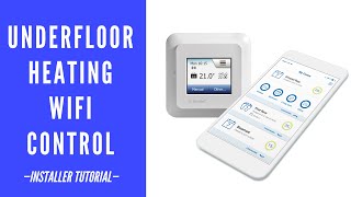 Heat Mat Underfloor Heating Smart Thermostat Installation [upl. by Vigor]