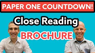 Countdown to Paper One  Brochure  Conventions and Close Reading [upl. by Ssej]