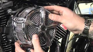 Kuryakyn Garage Mach 2 Air Cleaner Install FlyByWire Harley [upl. by Nibla753]